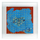 Cuore azzurro 2006 - 50cm x 60cm - Olio su tela trattata con resine, acrilico e smalti | Gianna Moise